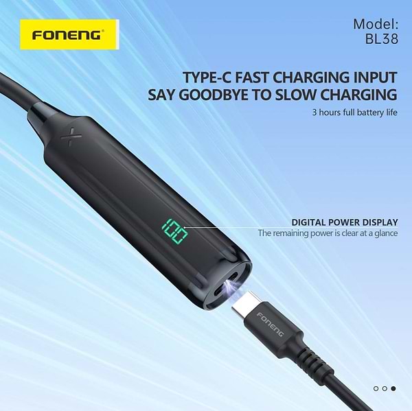 Фото - Навушники вкладиші бездротові Foneng Neckband Sport (BL38)