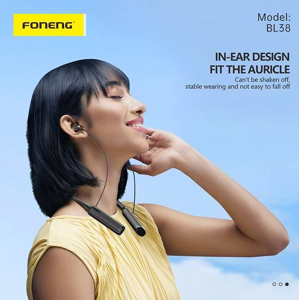 Фото - Навушники вкладиші бездротові Foneng Neckband Sport (BL38)
