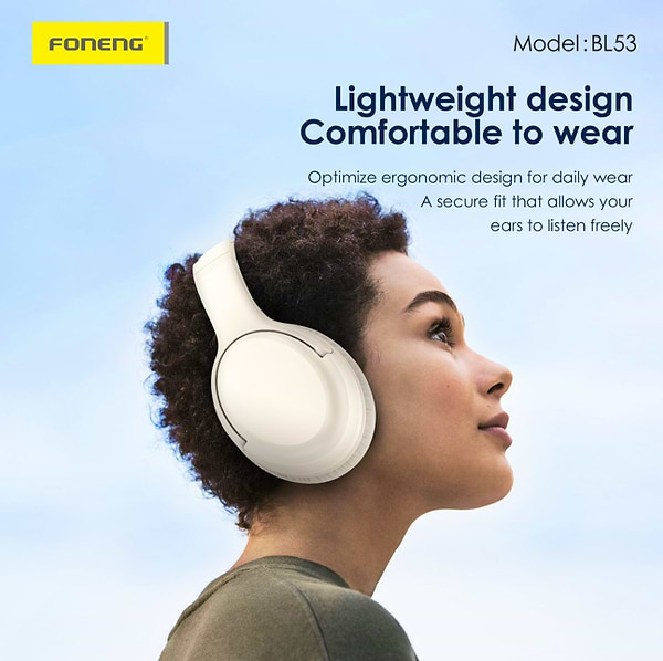 Фото - Навушники накладні бездротові Foneng Neckband Sport (BL53-BG)