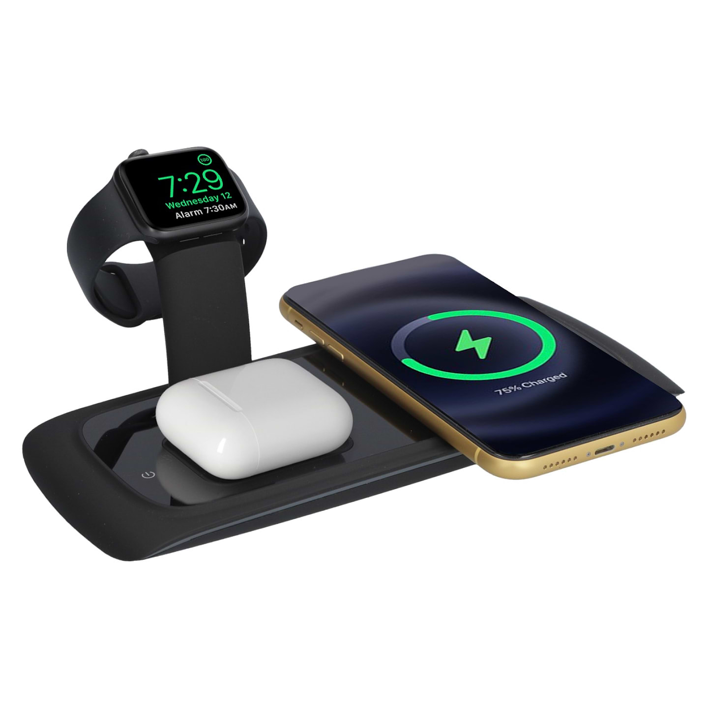 Беспроводное зарядное устройство Ailink Wireless Dock Station N3 3 в 1 (AI-N33bk)