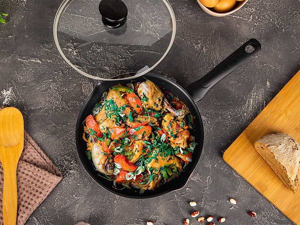 Фото - Сковорода універсальна Tefal B5580SET Day by Day с/кр 24 см