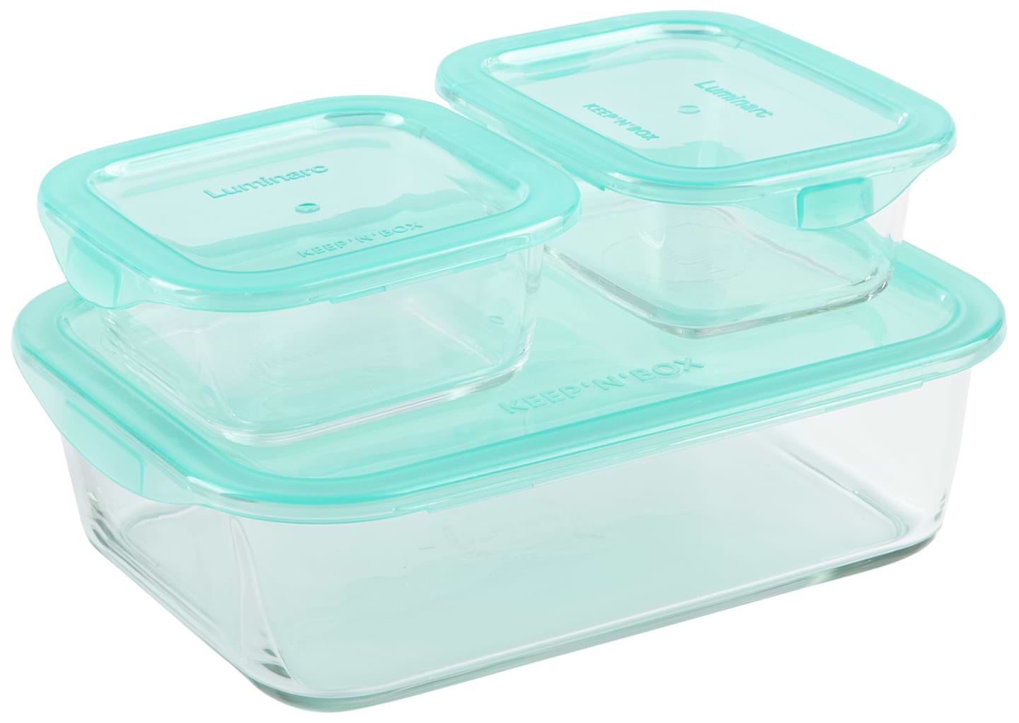Набір ємностей для зберігання Luminarc Keep'n Box 2х0.38 л 1х1.97 л (Q4362) - Фото 1