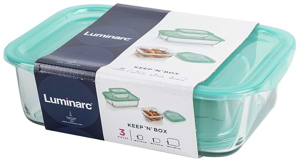 Фото - Набор емкостей для хранения Luminarc Keep'n Box 2х0.38 л 1х1.97 л (Q4362)