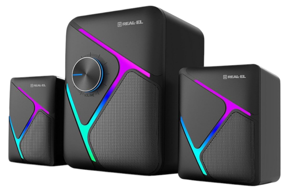 Комп'ютерна акустика звичайна 2.0 REAL-EL M-320 Black - Фото 1