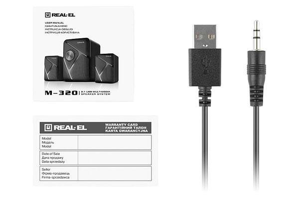Фото - Компьютерная акустика обычная 2.0 REAL-EL M-320 Black