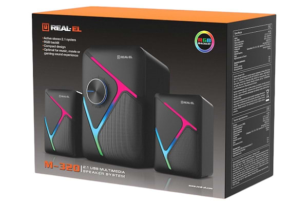 Фото - Компьютерная акустика обычная 2.0 REAL-EL M-320 Black