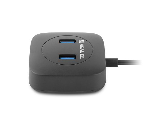 Фото - Хаб USB REAL-EL CQ-407 Black