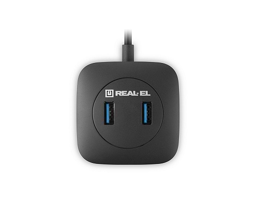 Фото - Хаб USB REAL-EL CQ-407 Black