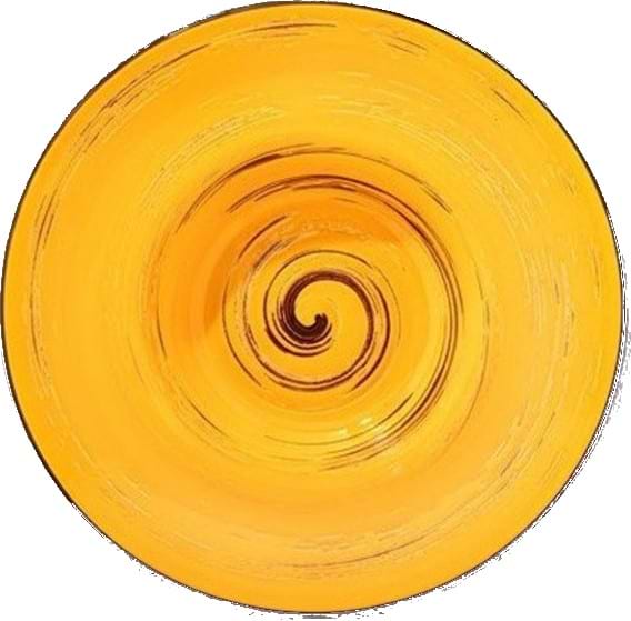 Фото - Тарелка суповая Wilmax Spiral Yellow 25.5 см (WL-669427 / A)