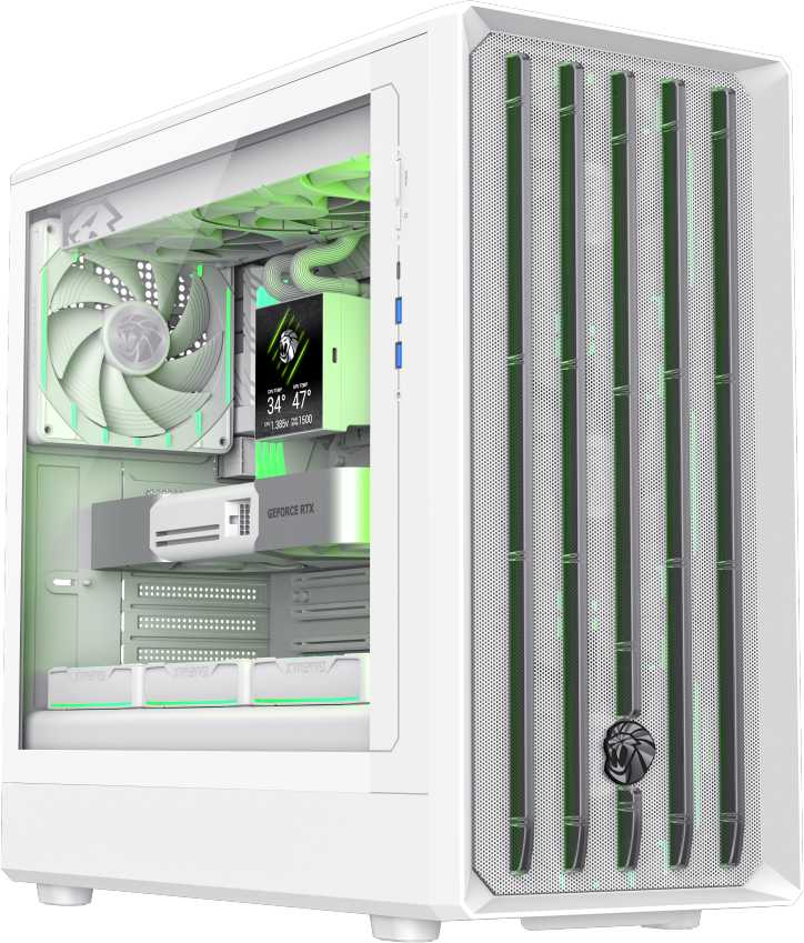 Корпус Gamemax Mid Tower Без БЖ (CLAW 460 WH)