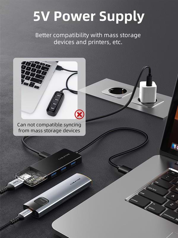 Фото - Хаб USB Cabletime USB - 4 Port USB 0.15m (CB01B)