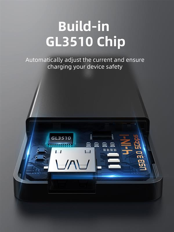 Фото - Хаб USB Cabletime USB - 4 Port USB 0.15m (CB01B)