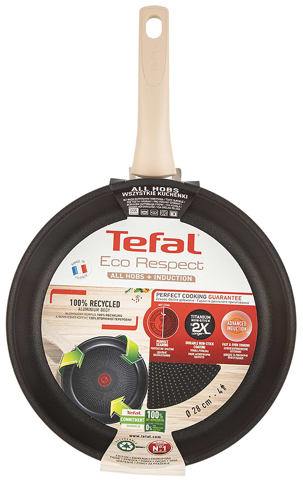 Фото - Сковорода універсальна Tefal G2540653 Eco Respect 28 см