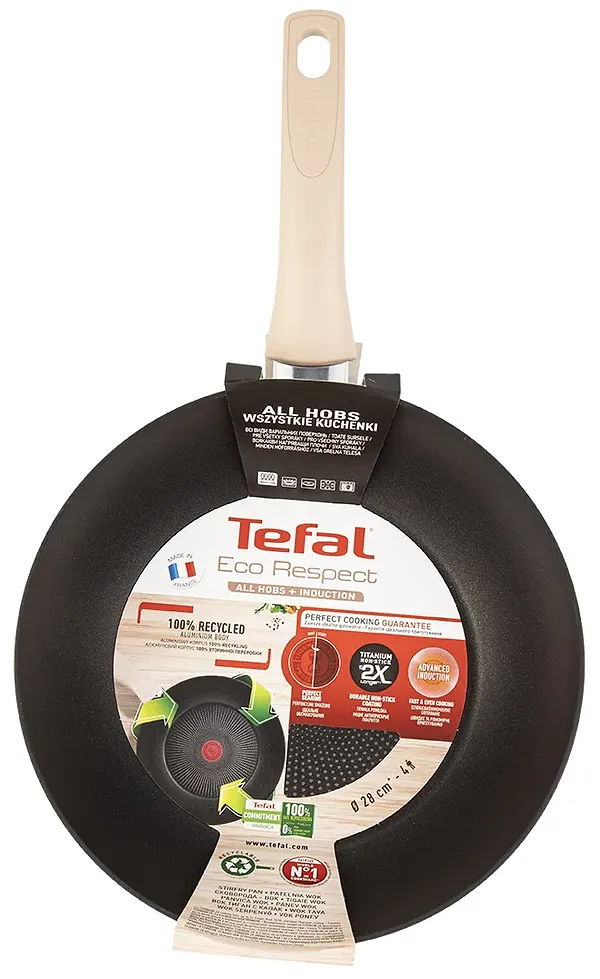 Фото - Сковорода ВОК Tefal G2541953 Eco Respect 28 см ВОК