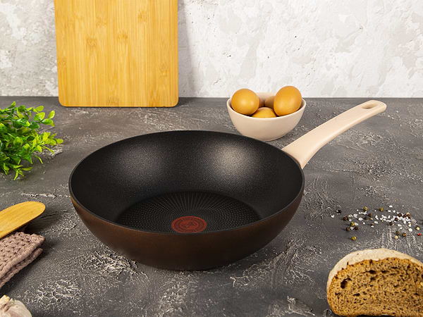 Фото - Сковорода ВОК Tefal G2541953 Eco Respect 28 см ВОК