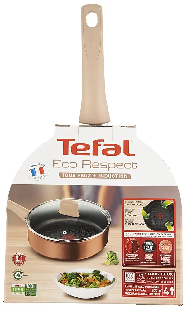Фото - Сотейник Tefal G2543202 Eco Respect 24 см с кр.