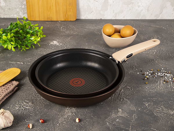 Фото - Набор сковород со съемной ручкой Tefal L6759103 Ingenio Eco Respect 3 пр.