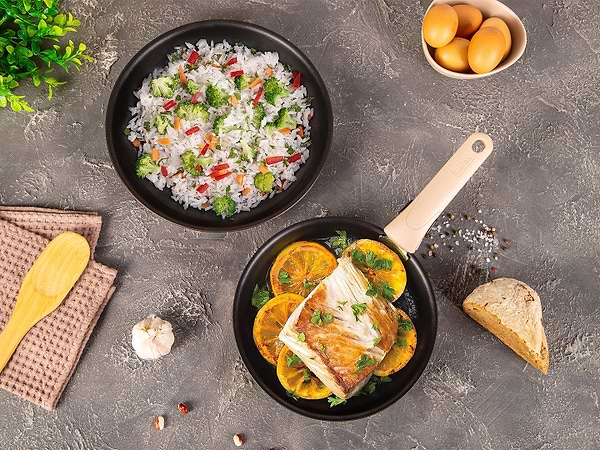 Фото - Набор сковород со съемной ручкой Tefal L6759103 Ingenio Eco Respect 3 пр.