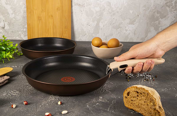 Фото - Набор сковород со съемной ручкой Tefal L6759103 Ingenio Eco Respect 3 пр.