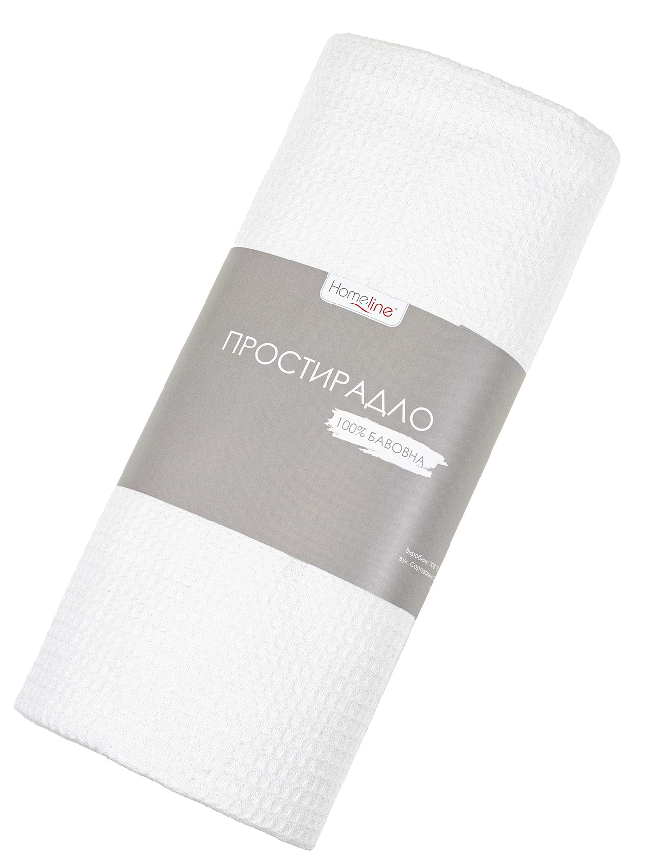 Простынь полуторная Home Line вафельное белый 150х200 (176467)