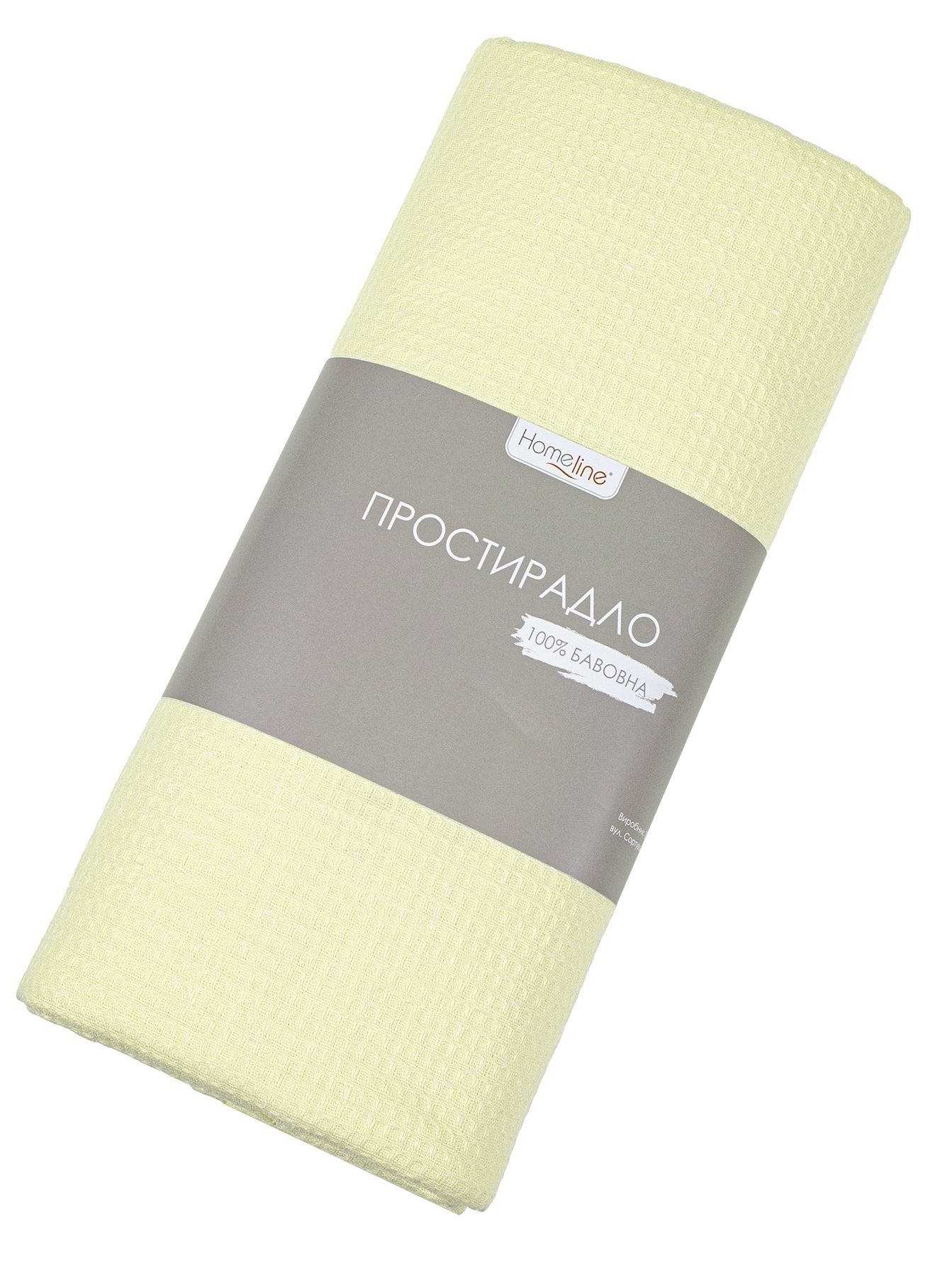 Простынь полуторная Home Line вафельное желтый 150х200 (76469)