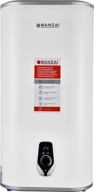 Фото - Водонагрівач Banzai 80 DINOX20 E-ANODE VH
