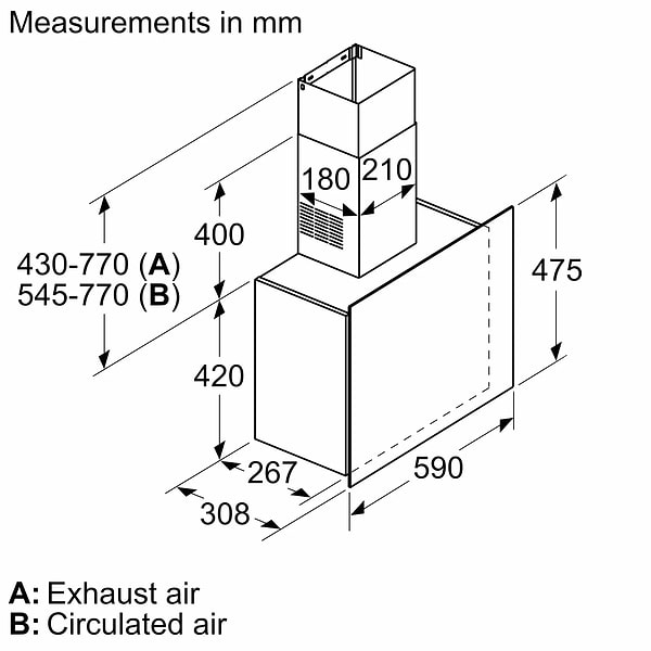 Фото - Вытяжка декоративная Bosch DWF65AJ60T