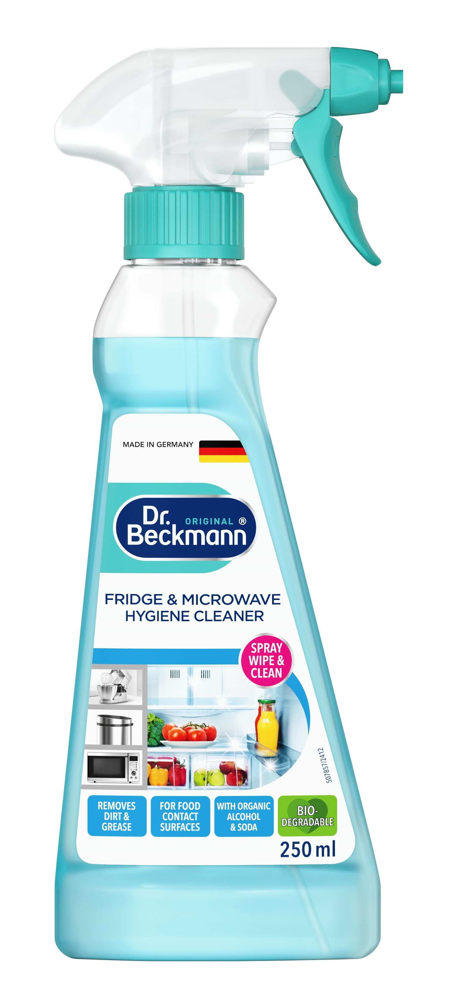 Засіб для чищення холодильника Dr.BECKMANN Гігієнічний очисник д/холодильників 250 мл - Фото 1