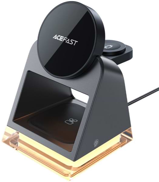 Фото - Бездротовий зарядний пристрій AceFast Wireless QI 3in1 15W E17 (6974316282815)
