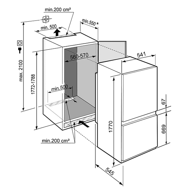 Фото - Холодильник встраиваемый Liebherr ICNSf 5103