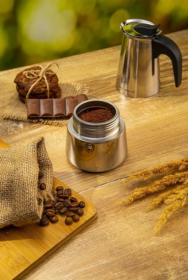 Фото - Кавоварка гейзерна FLORINA Lungo KPSS-4CUP (5K7137)