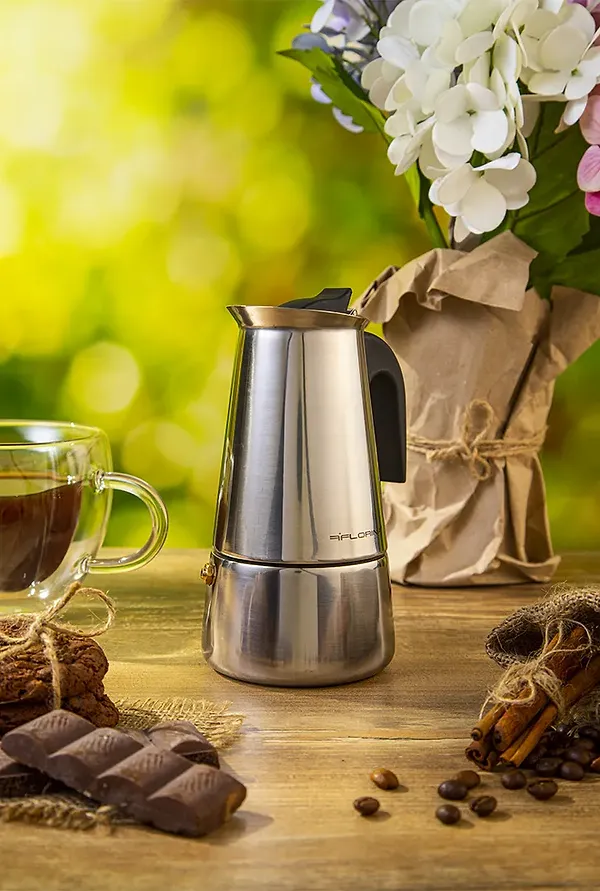 Фото - Кавоварка гейзерна FLORINA Lungo KPSS-4CUP (5K7137)