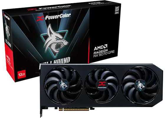 Відеокарта PowerColor AMD Radeon RX 9070 GRE 12GB GDDR6 Hellhound (RX9070GRE 12G-L/OC)