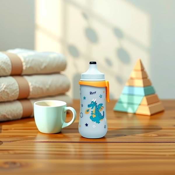 Фото - Поїльник-непроливайка дитячий NIP PP Kids Cup Дракончик, 330 мл. (35051)