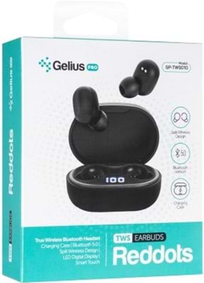 Фото - Наушники вкладыши беспроводные TWS Gelius Pro Reddots TWS Earbuds GP-TWS010 Black (00000082297)