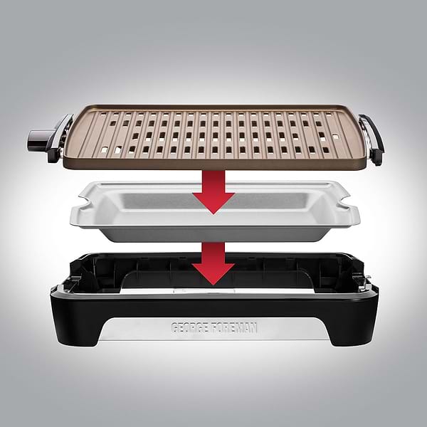Фото - Гриль-барбекю електричний George Foreman 25850-56 Smokeless BBQ Grill