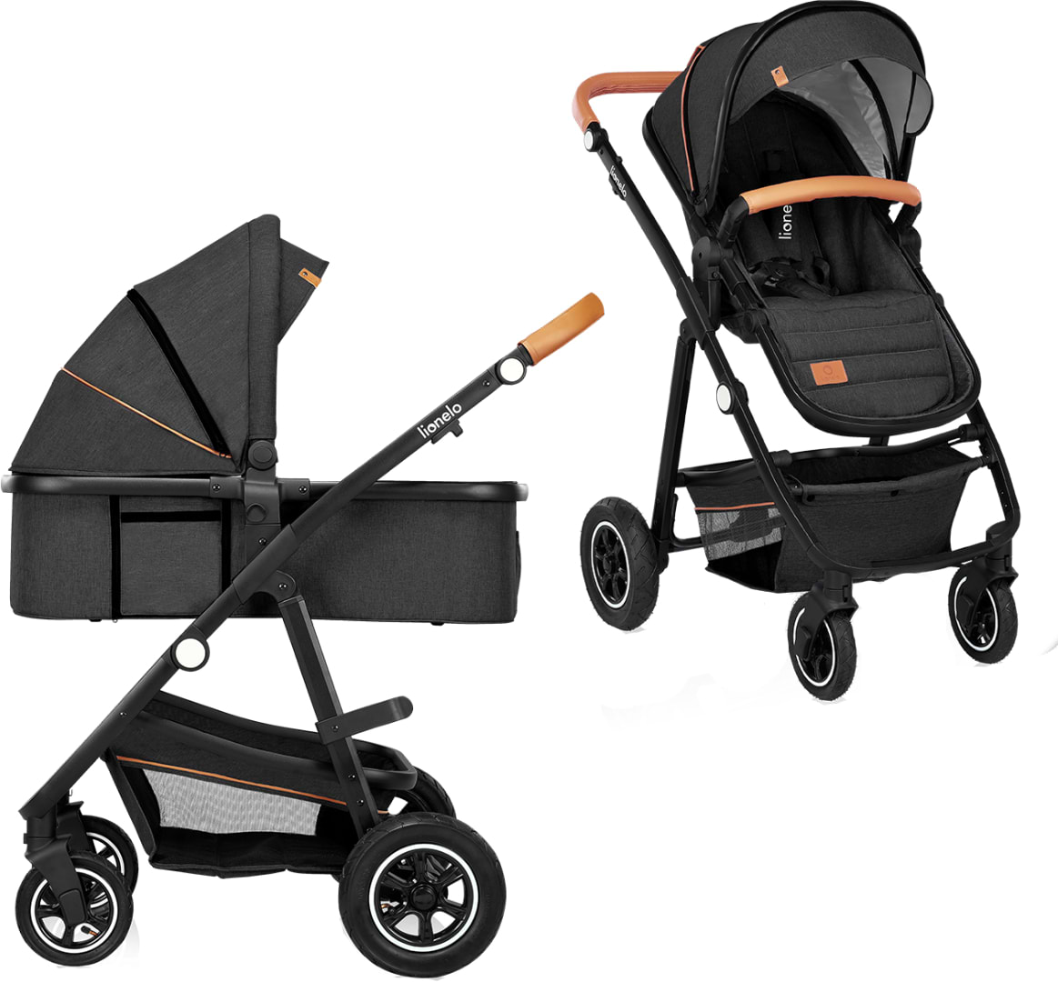 Коляска універсальна 2 в 1 Lionelo Amder Grey Graphite