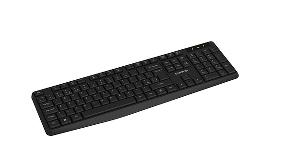 Фото - Клавіатура бездротова Canyon KB-W01 Wireless Water resistant EN/UA Black (CNE-CKEYW01)