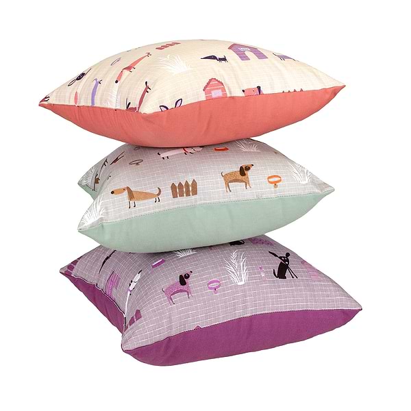 Фото - Подушка декоративная Home Line Полупанама ГАВ-ГАВ песочный 40Х40 (178522)