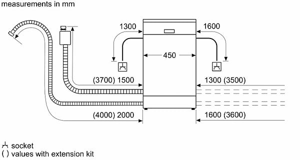 Фото - Уцінка - Посудомийна машина вбудована Bosch SPV2IKX10K