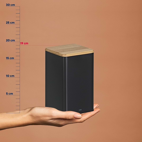 Фото - Емкость для сыпучих Kela Kiril 1.6 л Black (17889)