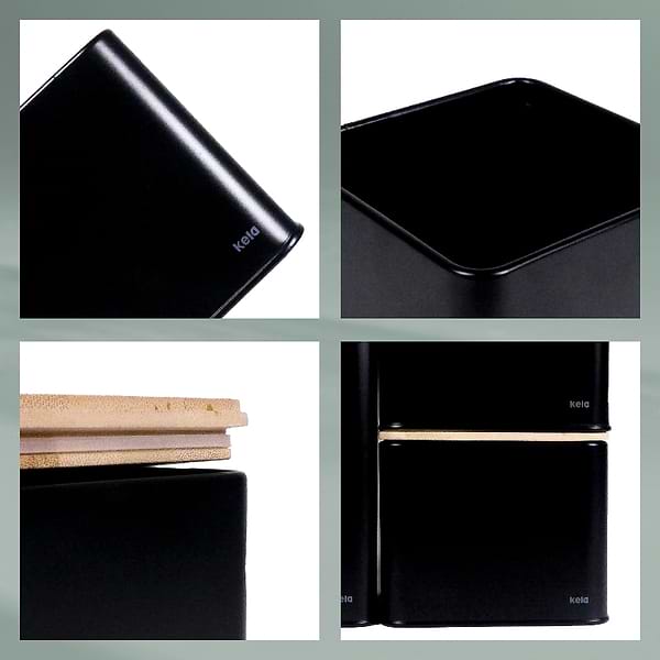 Фото - Емкость для сыпучих Kela Kiril 1.4 л Black (17888)