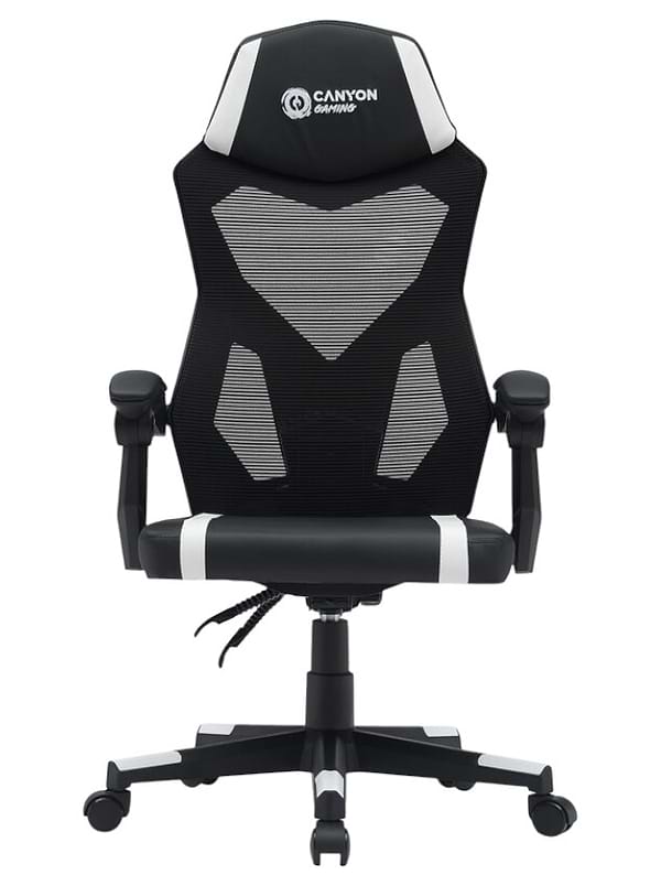 Фото - Кресло для геймеров Canyon Flow MCH01 Mesh Black White (CNE-MCH01W)