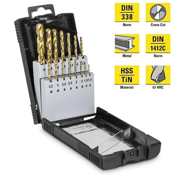 Фото - Набір свердел Trotec HSS Metal Drill Set (6200001131)