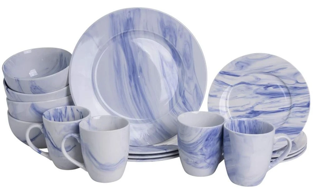Столовый сервиз Yiwu Marble Clara 16 пр. (MD-16-3B)
