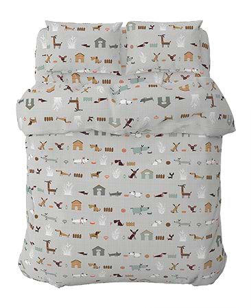 Фото - Комплект постельного белья Home Line Гав-Гав світло- сірий (179195)