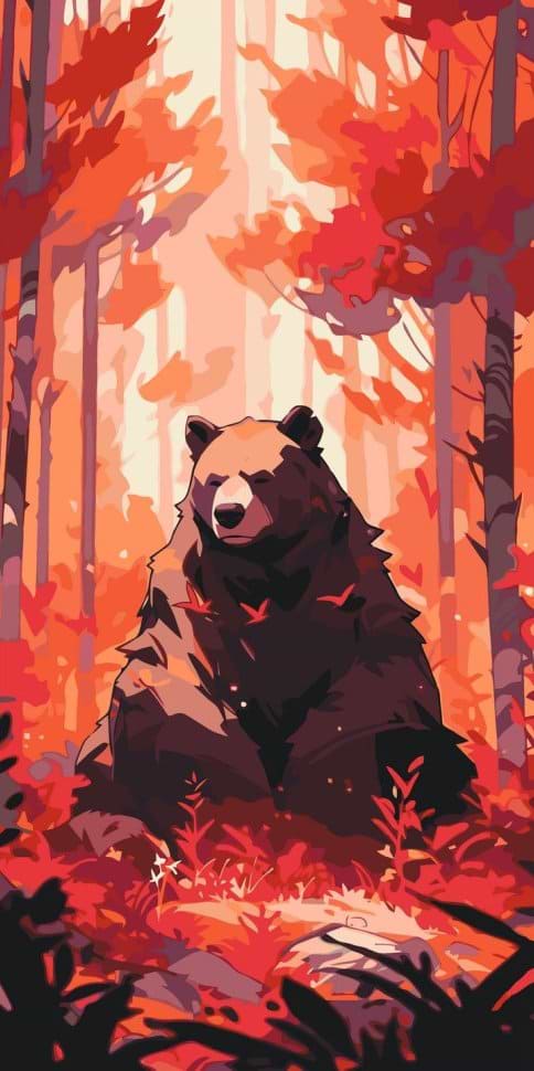 Картина по номерам ArtCraft Медведь в лесу 40х80 см (11550-AC)