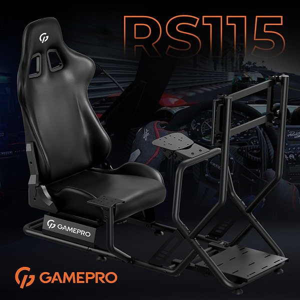 Фото - Игровое кресло кокпит GamePro RS115 Black