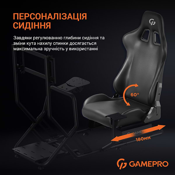 Фото - Игровое кресло кокпит GamePro RS115 Black
