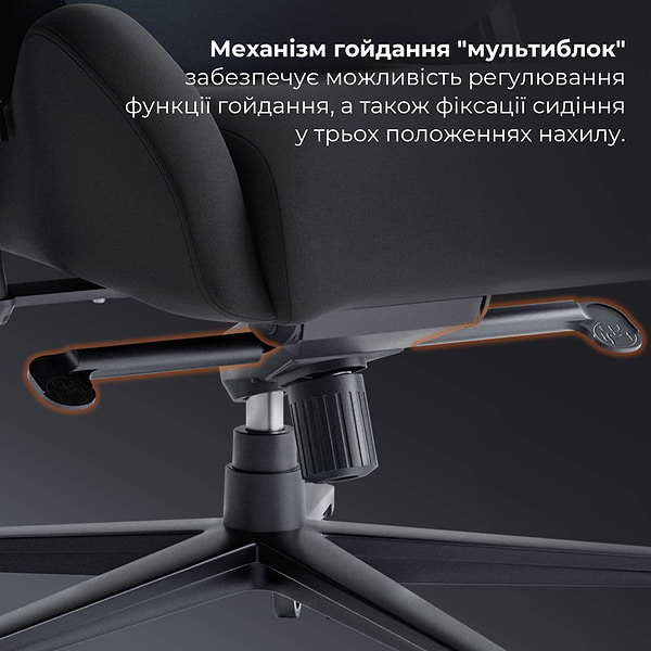 Фото - Крісло для геймерів GamePro Size XL Fabric Black (GC900B)